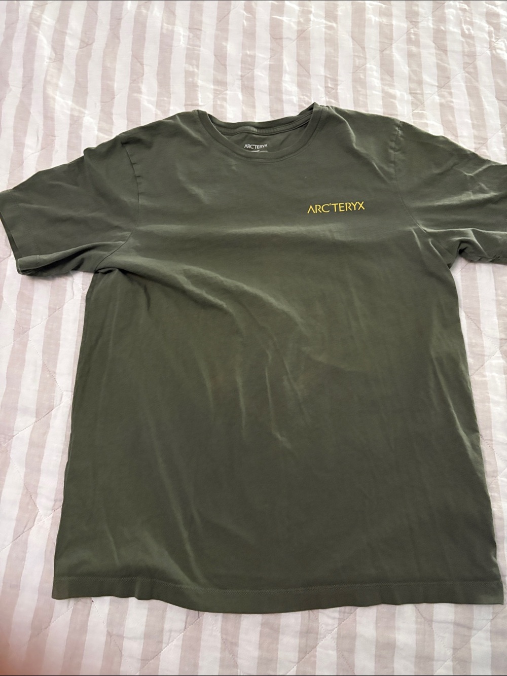 Arc'teryx Olive Green Short Sleeve Logo Tee
